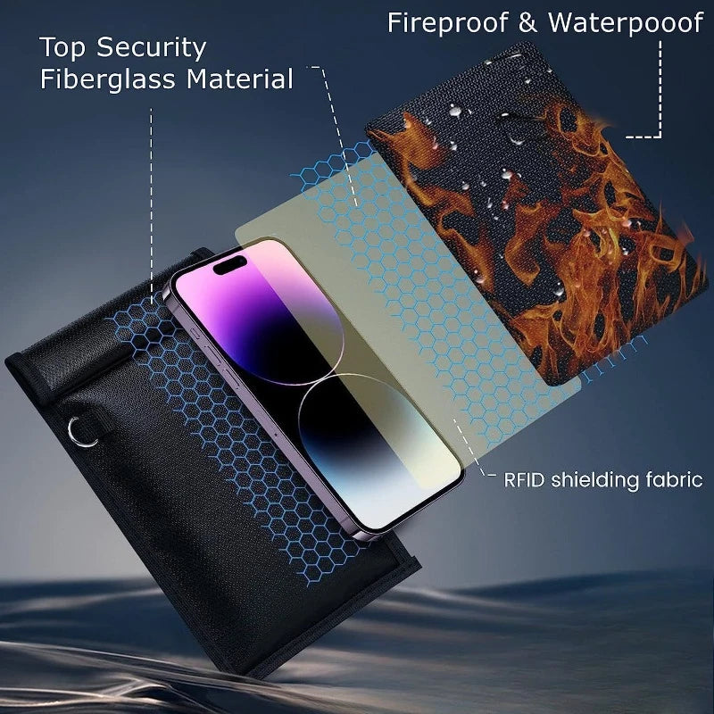 RFID Blocker Shielding Lock Pouch